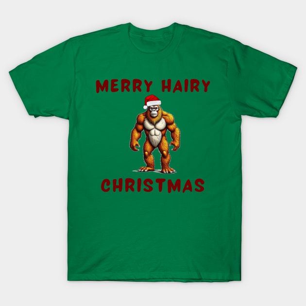 MERRY HAIRY CHRISTMAS T-Shirt by IOANNISSKEVAS